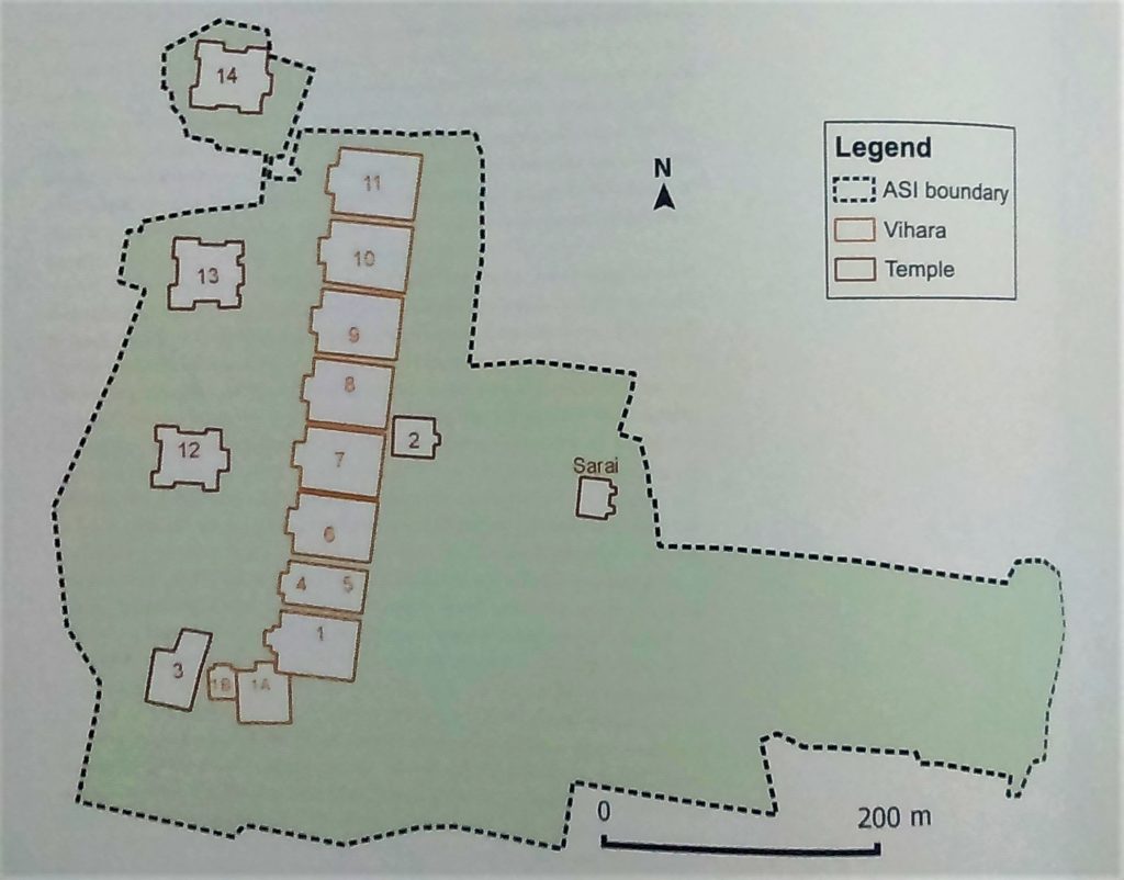Nalanda: Layout Plan
(Photo Credit - Nalanda: Situating the Great Monastery, Frederick M. Asher)